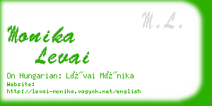 monika levai business card